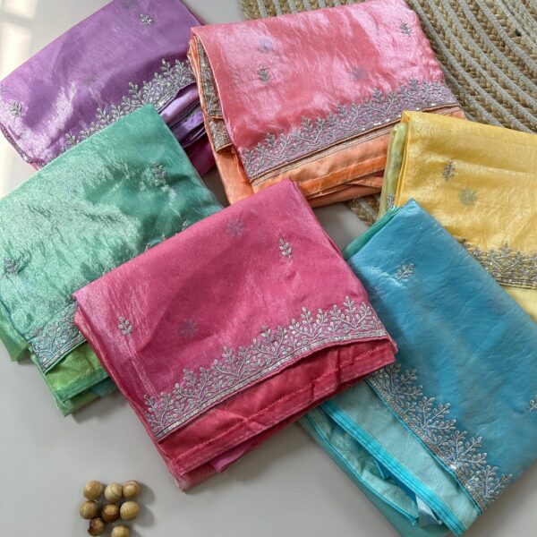 Timeless Charm Satin Silk Saree with Raw Silk Blouse